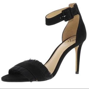 Vince Camuto [NWOT] Black Nubuck Heels